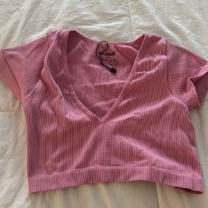 v neck crop top from garage!